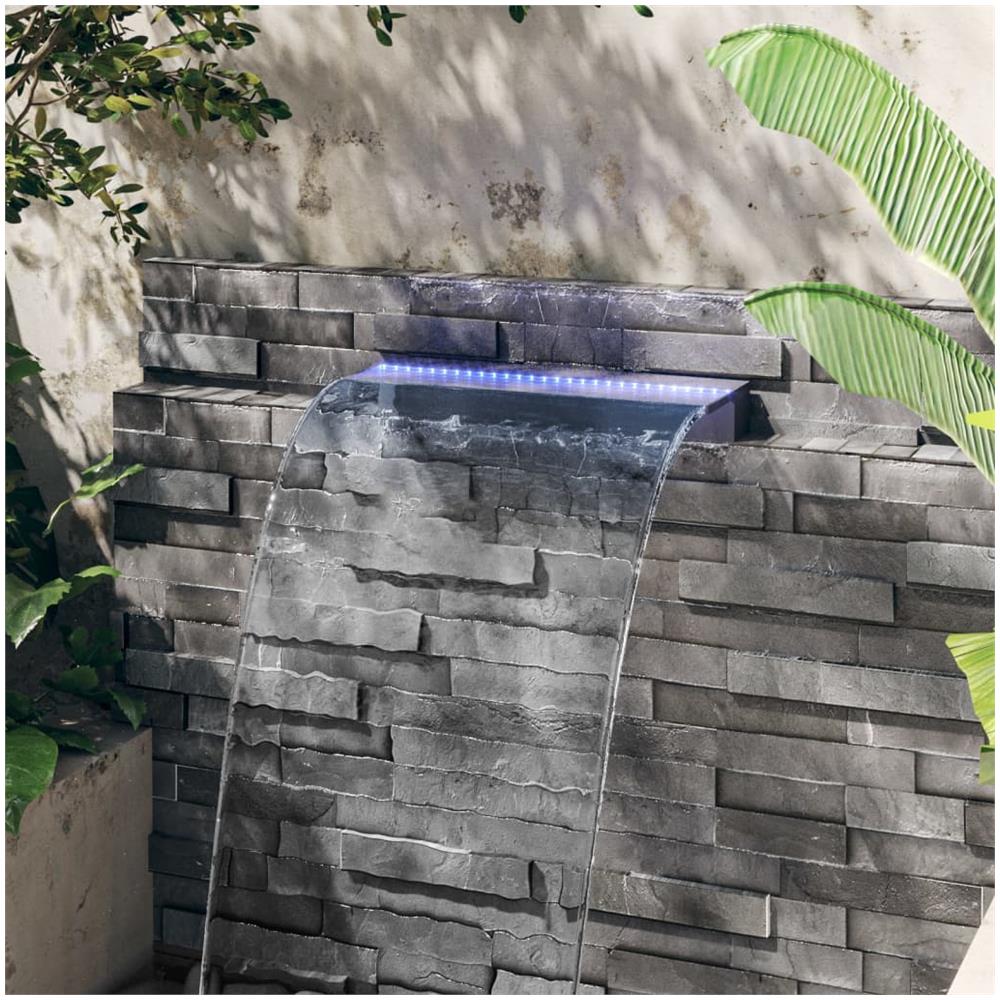 Sfioratore A Cascata Con Led Rgb Acrilico 60 Cm - Foto 3