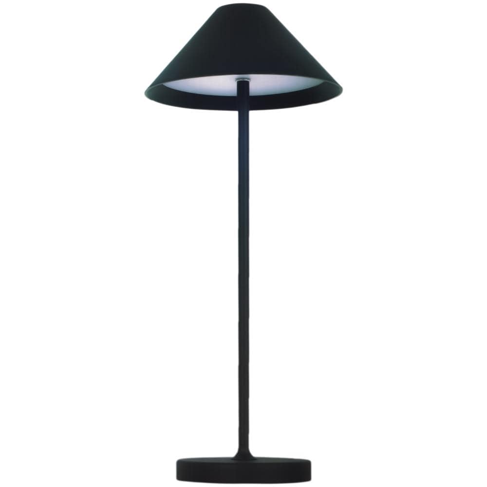 Lampada Led Da Tavolo Portatile Per Esterni A Batteria Usb Ricaricabile H35 Cm Nera - Foto 1