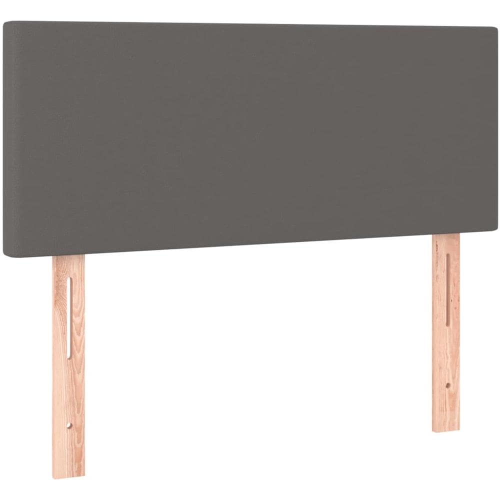 Testiera Grigio 90x5x78/88 Cm In Similpelle - Foto 2