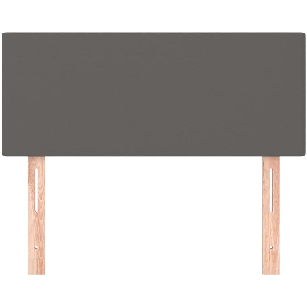 Testiera Grigio 90x5x78/88 Cm In Similpelle - Foto 3