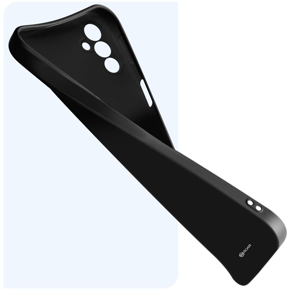Cover Per Samsung A14 4g E 5g Silicone Morbido Finitura Opaca Jelly Nera - Foto 5
