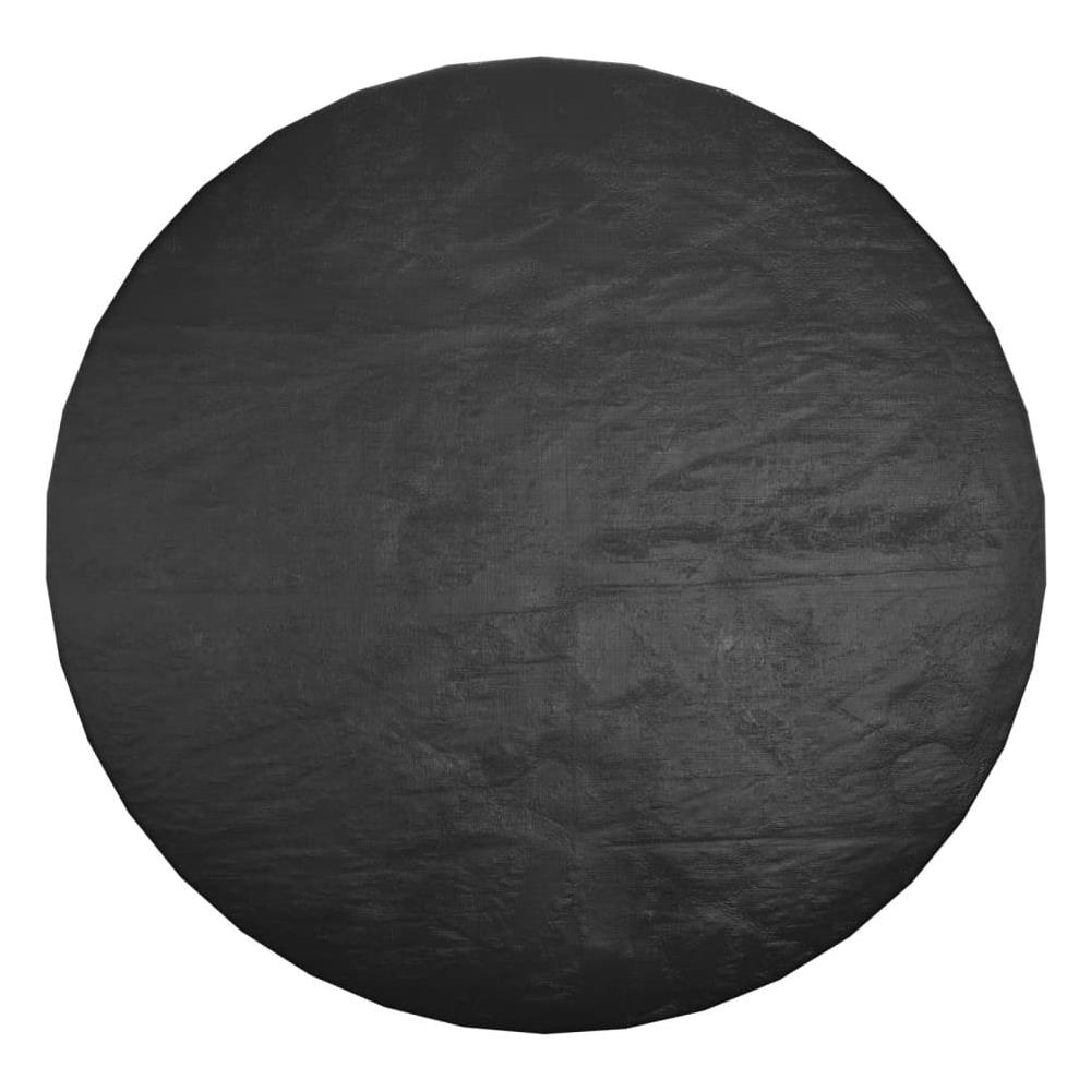 Copertura Mobili Da Giardino Con 6 Occhielli 125x75 Cm Rotonda - Foto 3