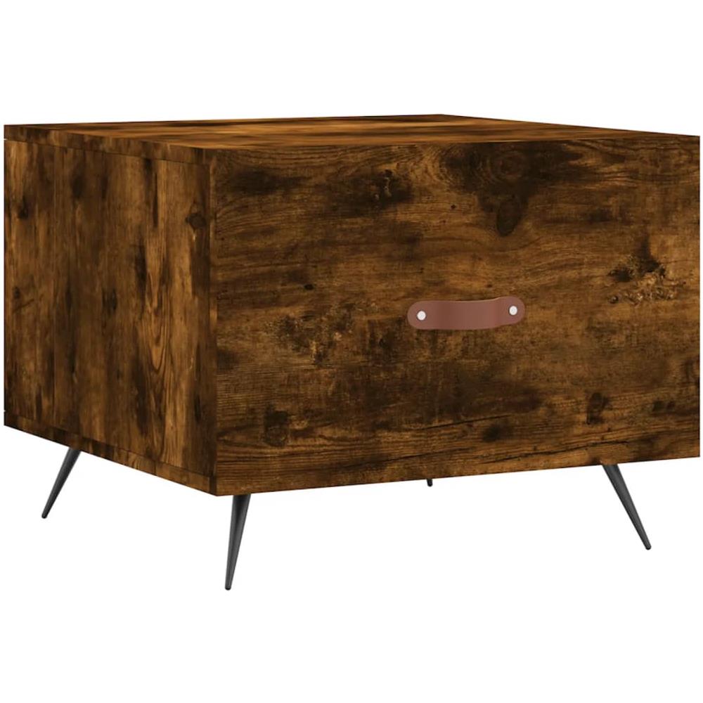 Tavolino Da Salotto Rovere Fumo 50x50x40 Cm Legno Multistrato - Foto 2