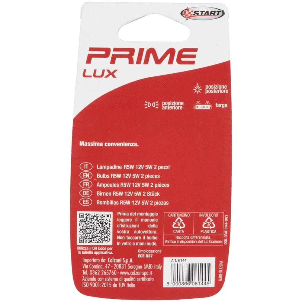 R5w Coppia Di Lampadine Per Luci Targa Auto 12v 5w Ba15s - Foto 3