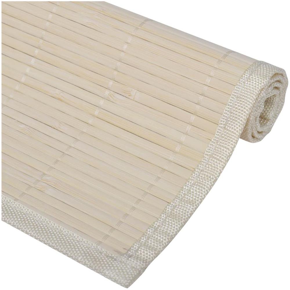 6 Tovagliette Di Bamboo 30 X 45 Cm Naturale - Foto 8