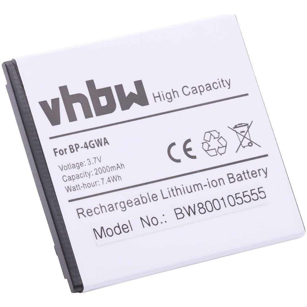 Batteria 2000mah (3.7v) Per Smartphone, Telefono Cellulare Nokia Lumia 625, 720, 720t Sostituisce Bp-4gwa. - Foto 2