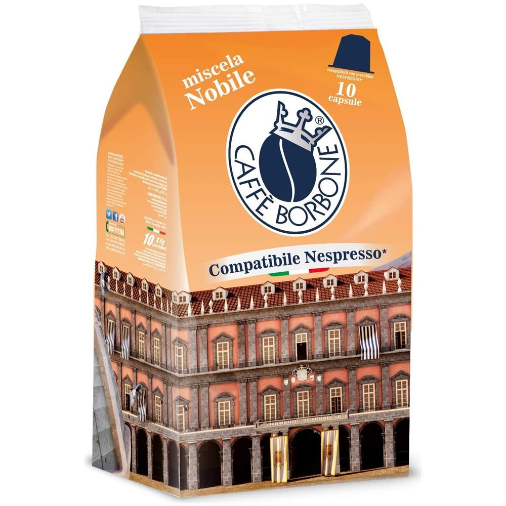 Capsule Miscela Nobile Compatibili Nespresso 10 Pz - Foto 1