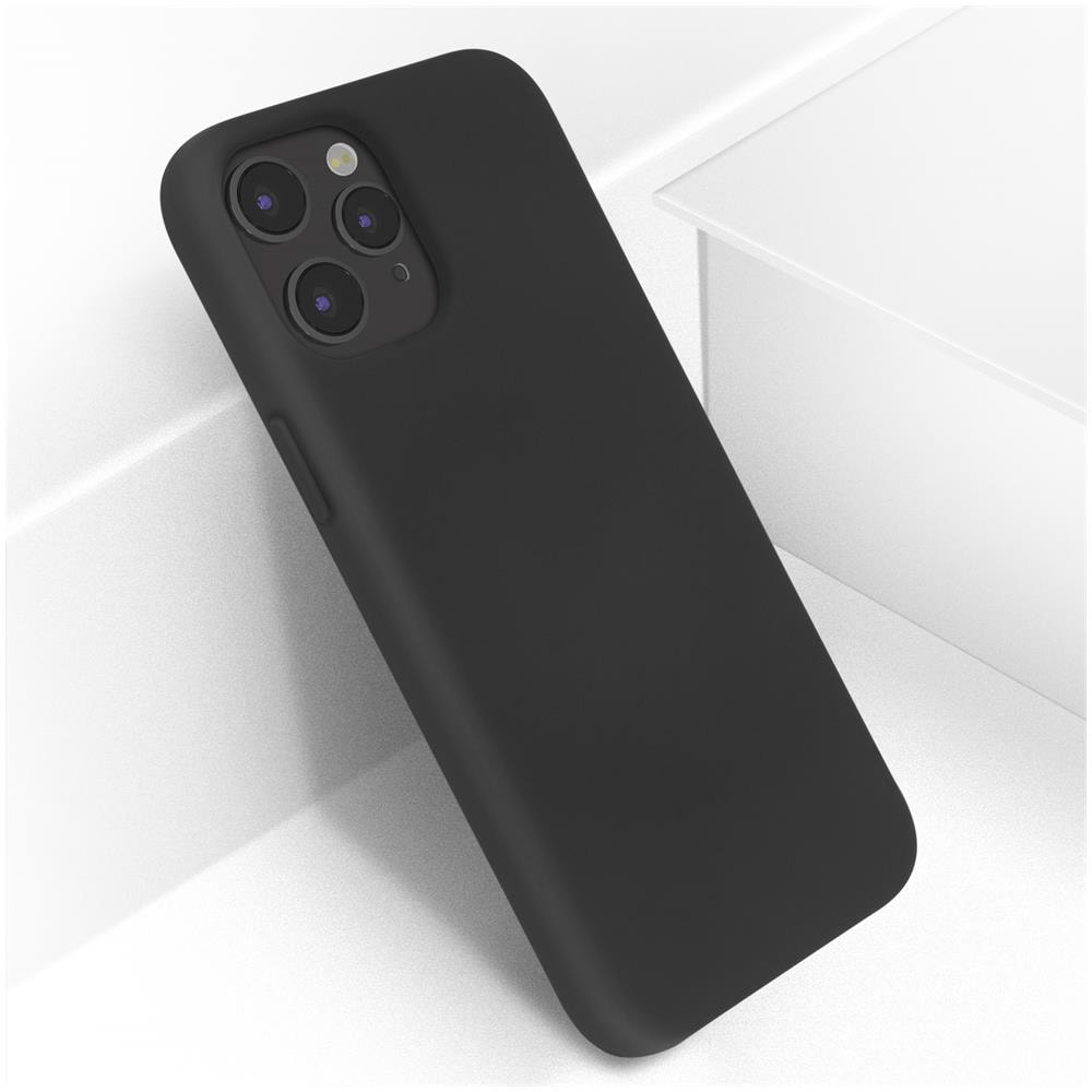 Cover Silicone Iphone 12 / 12 Pro Semi-rigida Opaca Soft Touch Nero - Foto 2