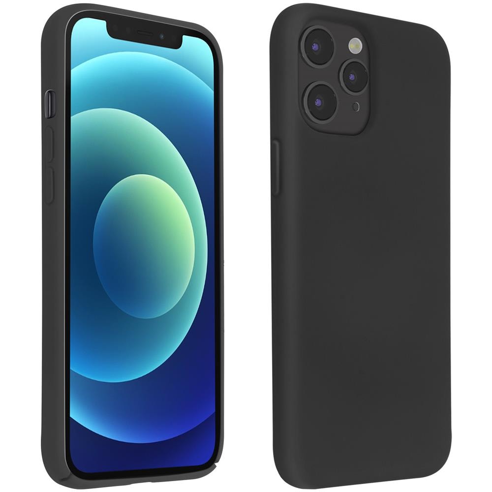 Cover Silicone Iphone 12 / 12 Pro Semi-rigida Opaca Soft Touch Nero - Foto 1