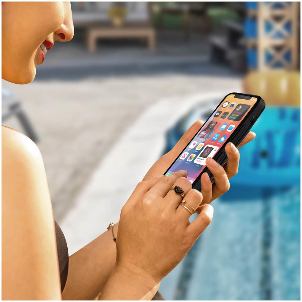 Cover Iphone 12 Waterproof 2m Con Vetrino Nero - Foto 2