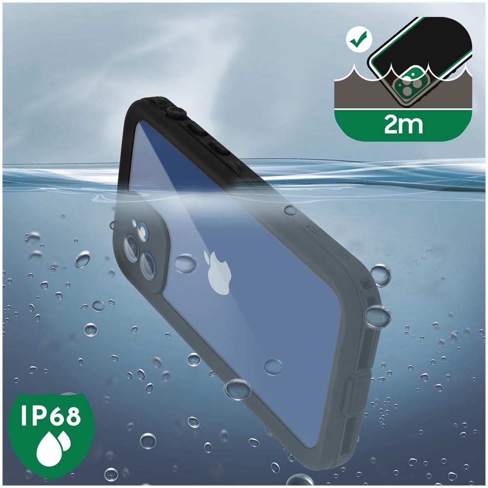 Cover Iphone 12 Waterproof 2m Con Vetrino Nero - Foto 5