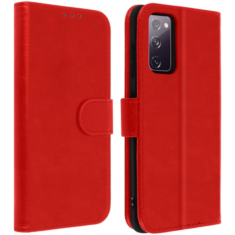 Custodia Samsung Galaxy S20 Fe Portadocumenti Funzione Supporto Rosso - Foto 1