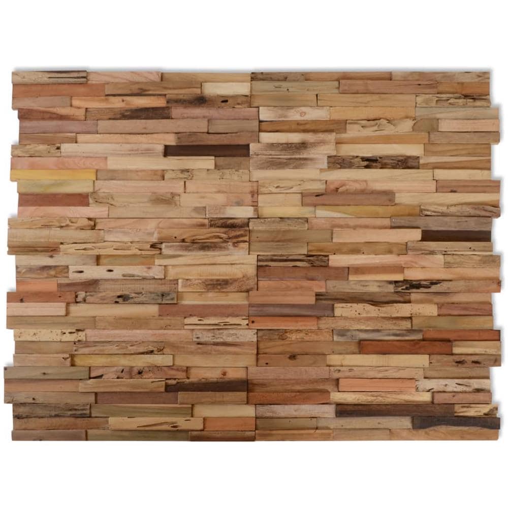 Pannelli per Pareti 10 pz 1,03 m² in Legno Riciclato di Teak - Foto 1