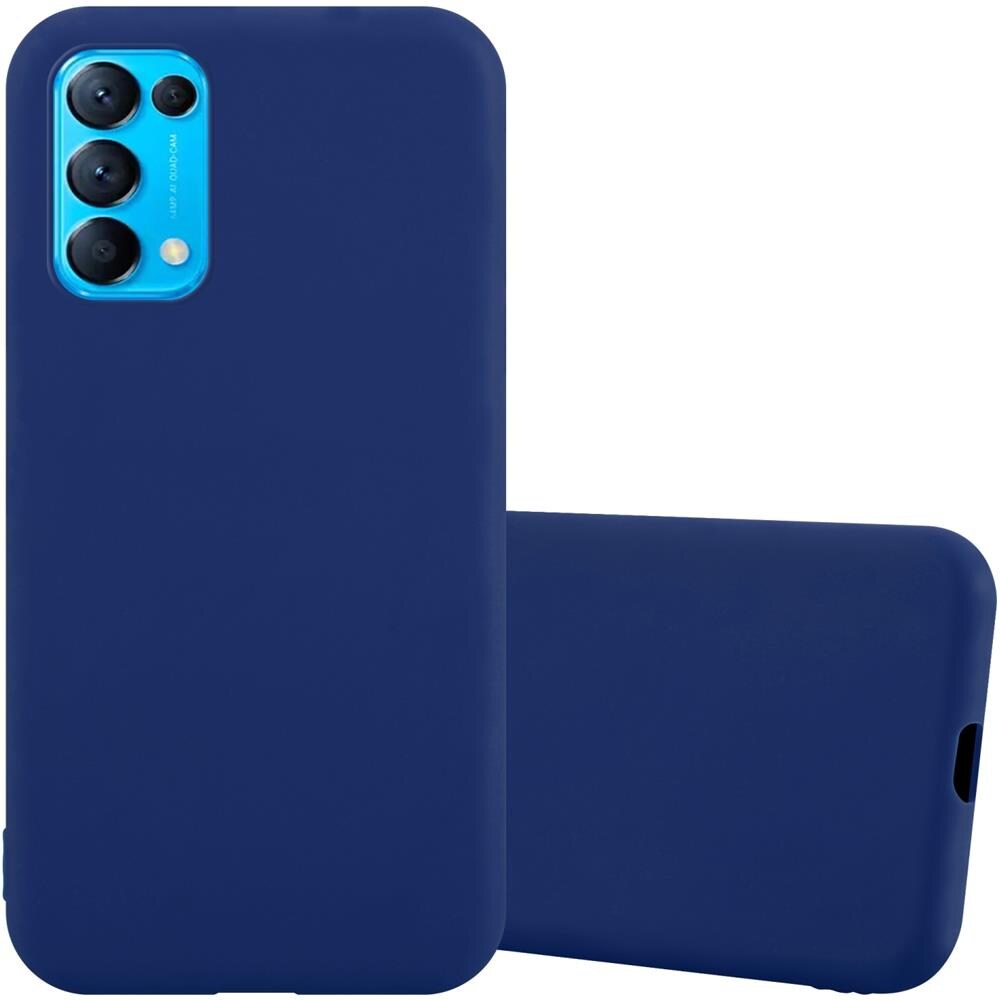Custodia Compatibile Con Oppo Find X3 Lite In Candy Blu Scuro - Coperchio Protettivo In Silicone Tpu Flessibile - Foto 1
