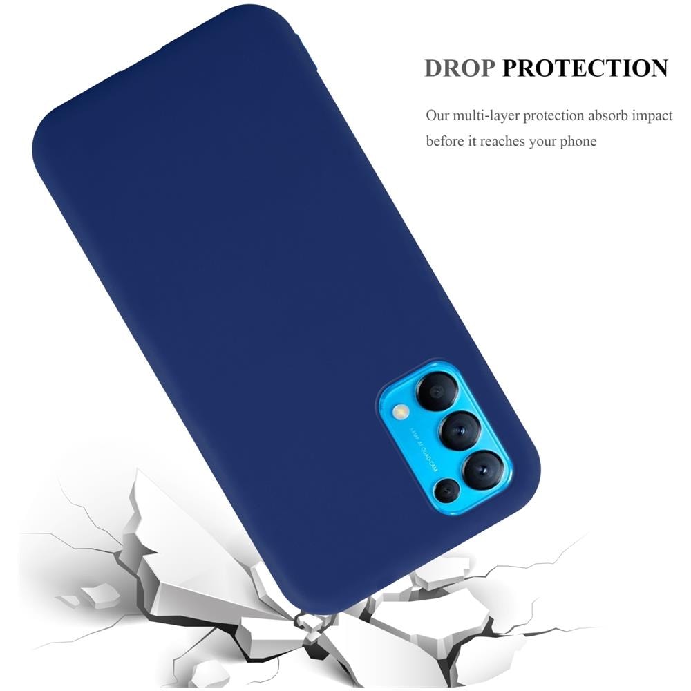 Custodia Compatibile Con Oppo Find X3 Lite In Candy Blu Scuro - Coperchio Protettivo In Silicone Tpu Flessibile - Foto 7