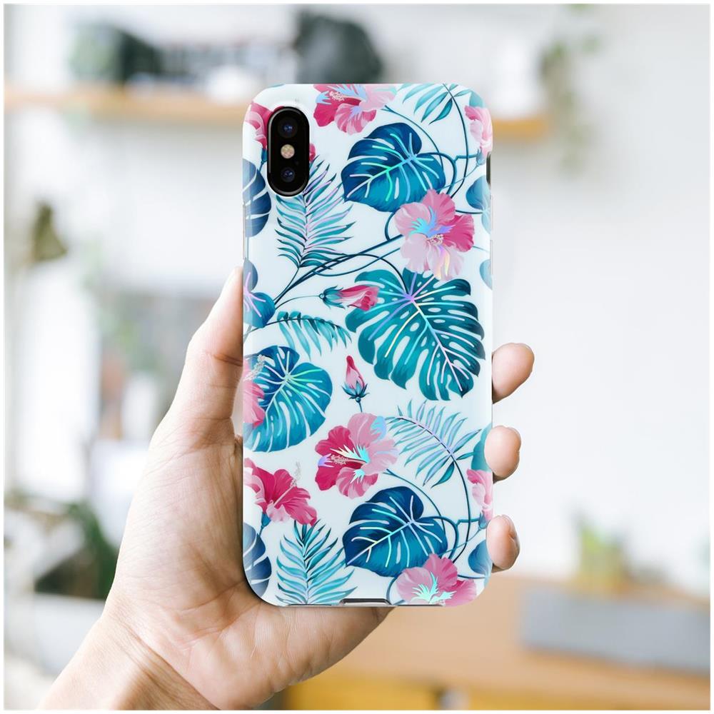 Custodia Compatibile Con Apple Iphone Xs Max Con Foglie Di Tartaruga - Coperchio Protettivo In Silicone Tpu Con Motivo Floreale - Foto 7