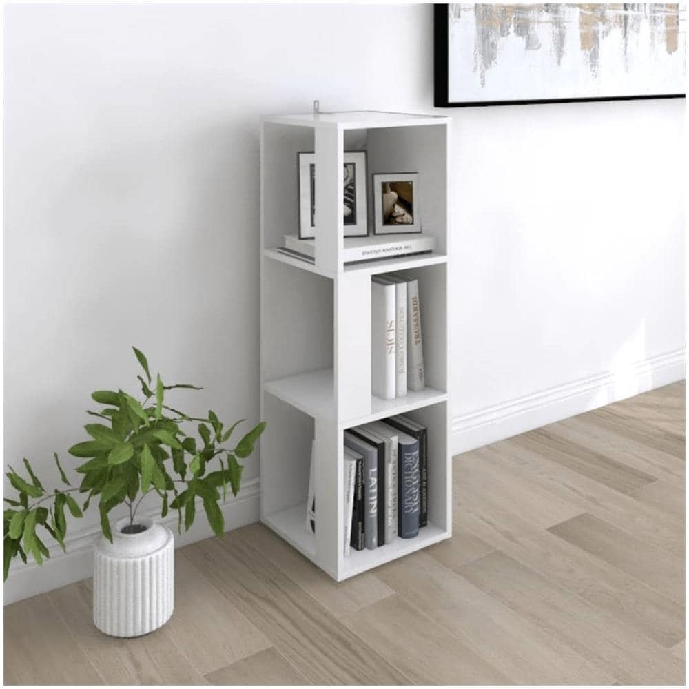 Armadio Angolare Bianco 33x33x100 cm in Truciolato - Foto 1