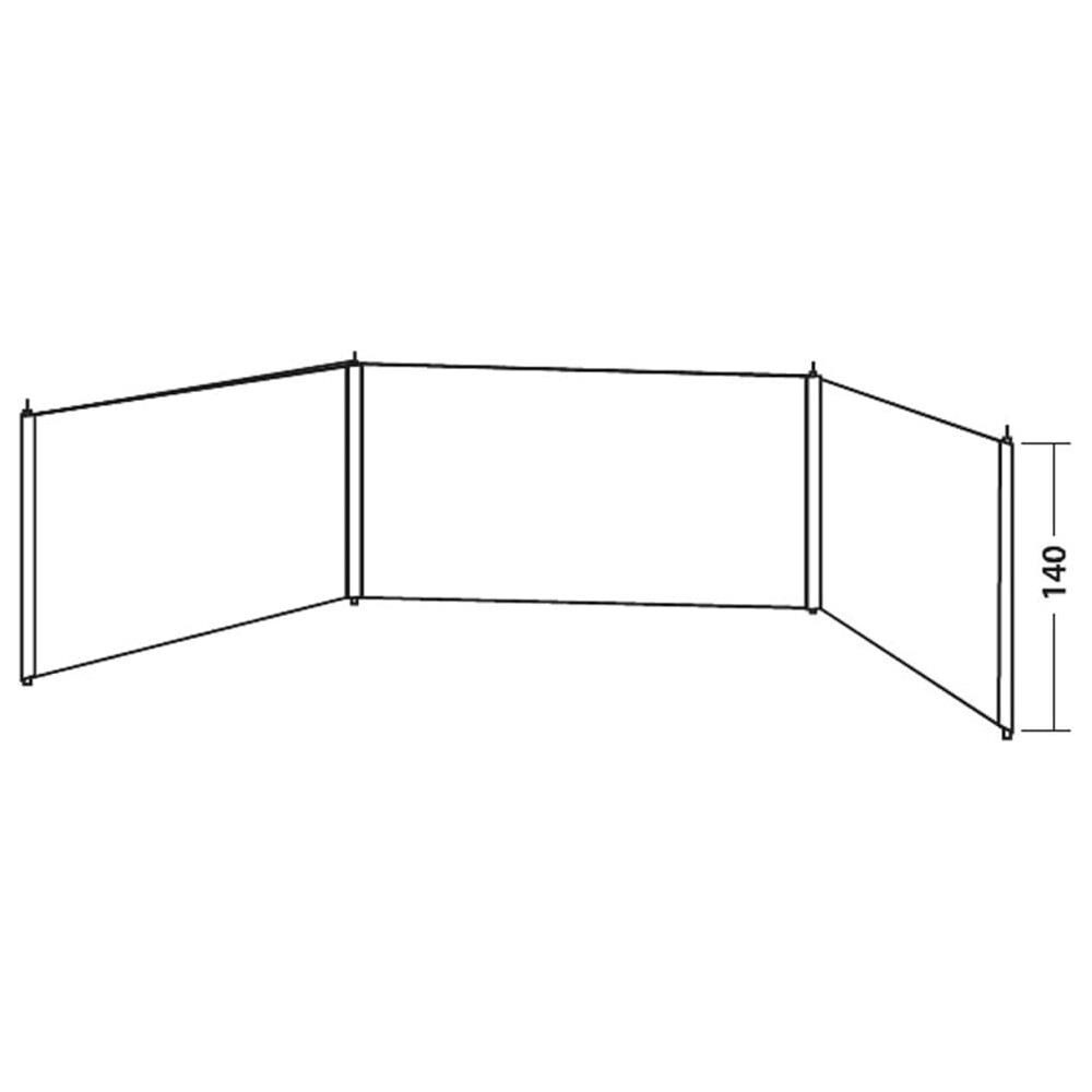 Paravento 500x140 Cm Grigio - Foto 2