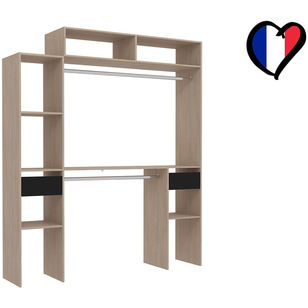 Elysee Armadio In Legno Estendibile, 2 Armadi, 4 Ripiani, 2 Cassetti - Foto 2