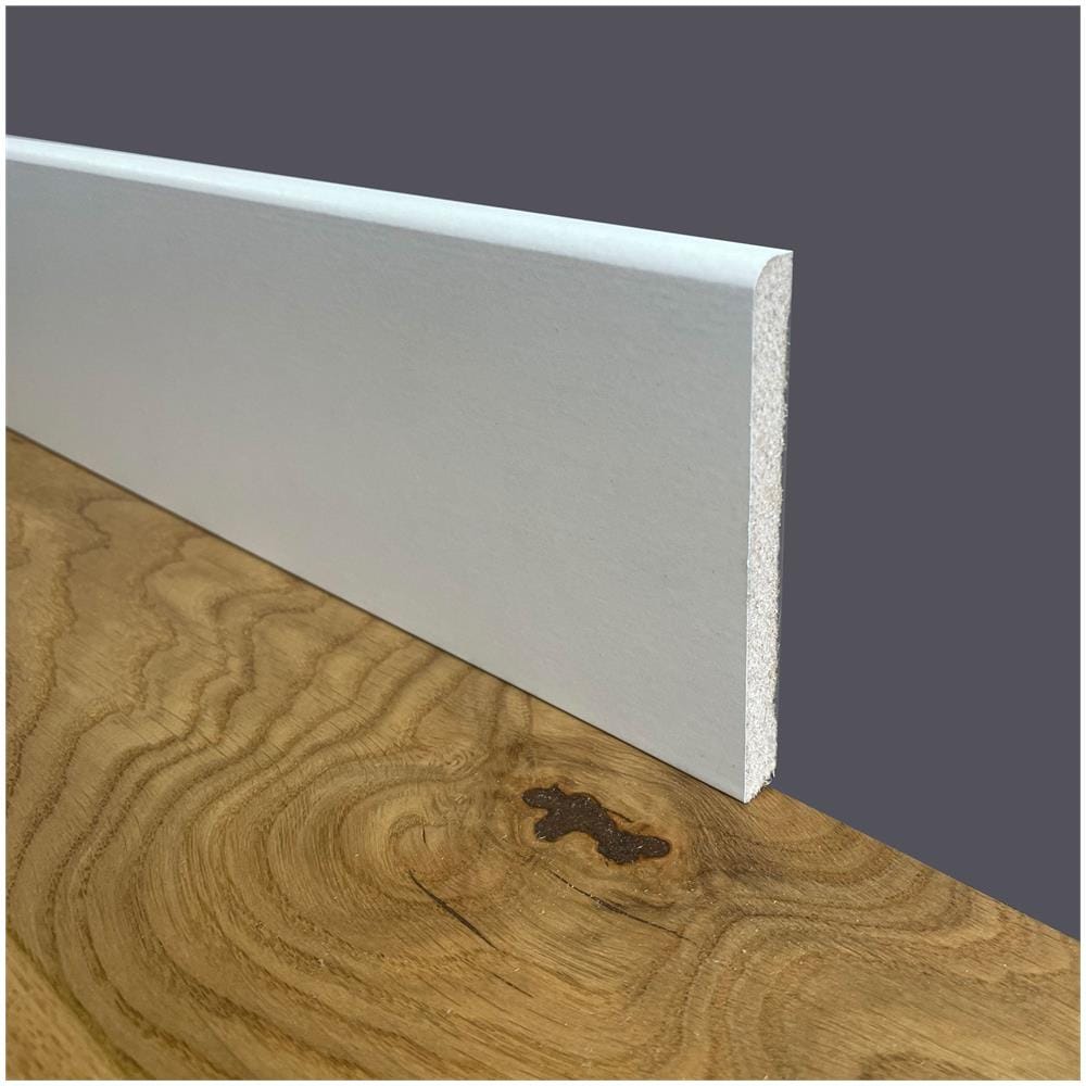 Battiscopa Zoccolino Bc 100x10mm In Fibra Di Legno Compatta Bianco (ottima Complanarità Mostrine) - Foto 1