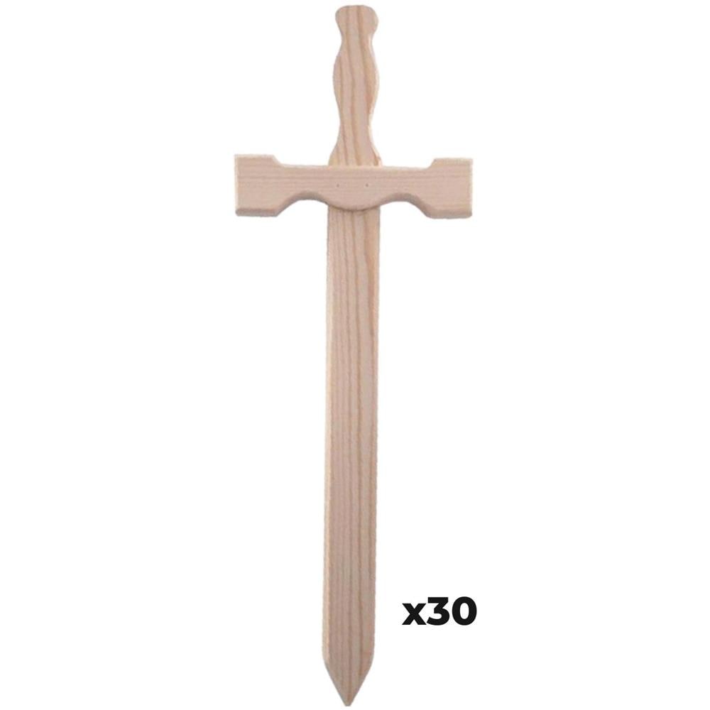 30 Spade Di Legno 39 X 13 Cm - Foto 1