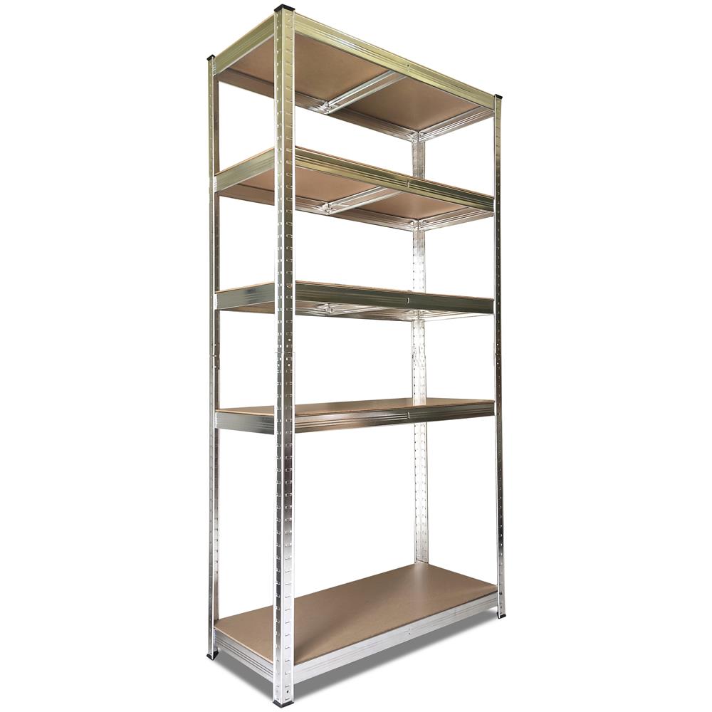 Scaffale In Metallo Zincato Home 875 Kg 5 Ripiani 180x90x40 Cm - Foto 1