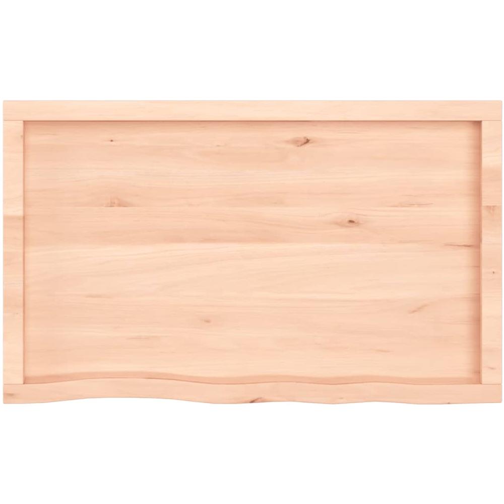 Ripiano a Parete 100x60x (2-6) cm Massello Rovere Non Trattato - Foto 6