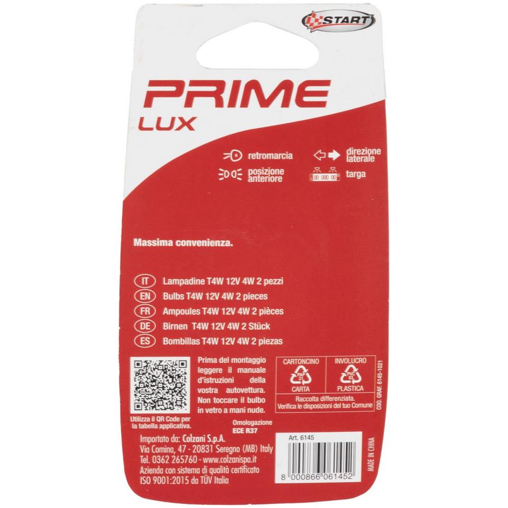 T4w Coppia Di Lampadine Per Luci Spia Auto 12v 4w Ba9s - Foto 3