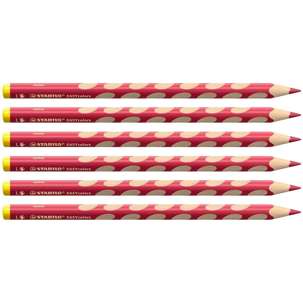EASYcolors - Matita colorata Ergonomica - per Mancini - Confezione da 6 - Carminio Profondo - Foto 1