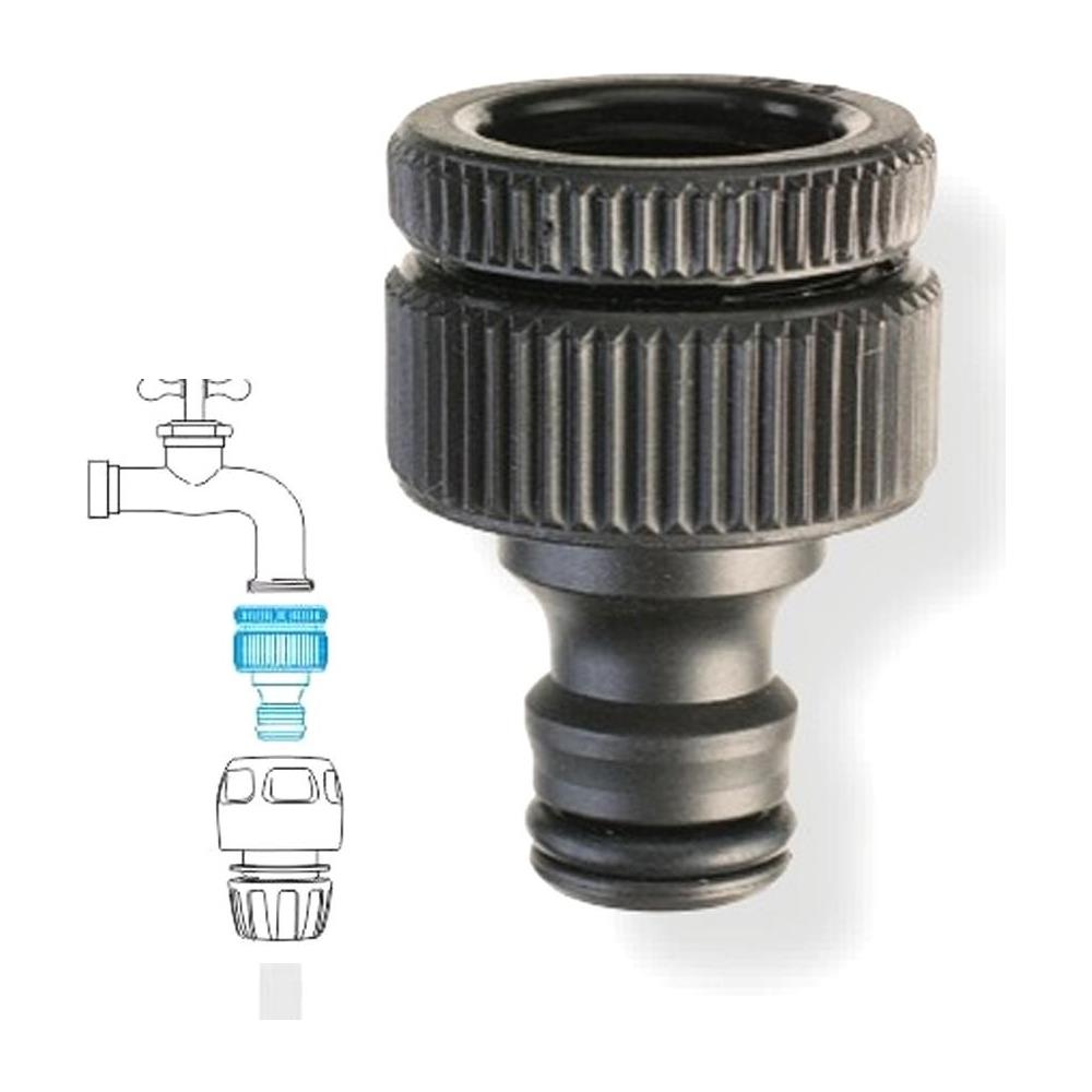 3/4"" - 1/2"" Presa Per Rubinetti Filettati Attacco Rapido Per Tubo Irrigazione - Foto 2
