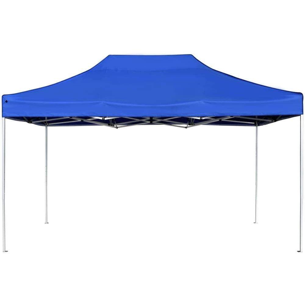 Gazebo Professionale Pieghevole Alluminio 4,5x3 m Blu - Foto 2