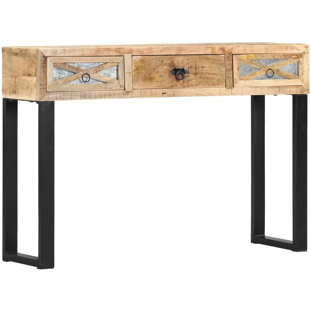 Consolle 110x30x76 Cm In Legno Massello Di Mango - Foto 1