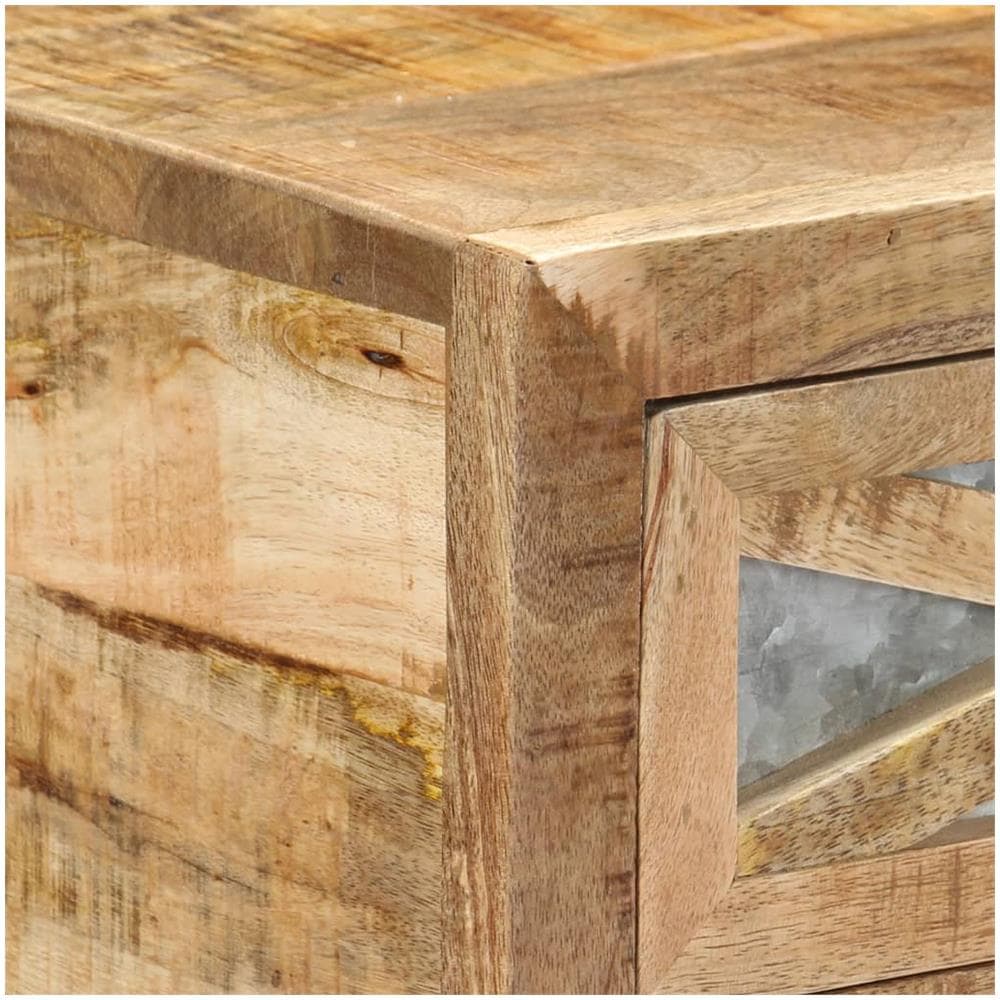 Consolle 110x30x76 Cm In Legno Massello Di Mango - Foto 2