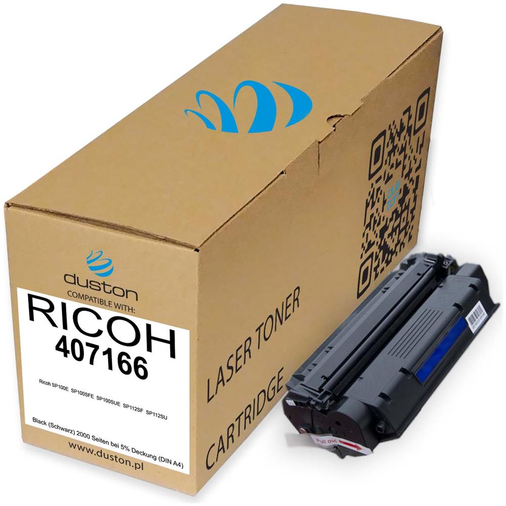 TONER COMPATIBILE - 3x 407166 Negro Compatible Con Ricoh Sp100e † Sp100sfe † Sp100sue † Sp112sf † Sp112su - Foto 2