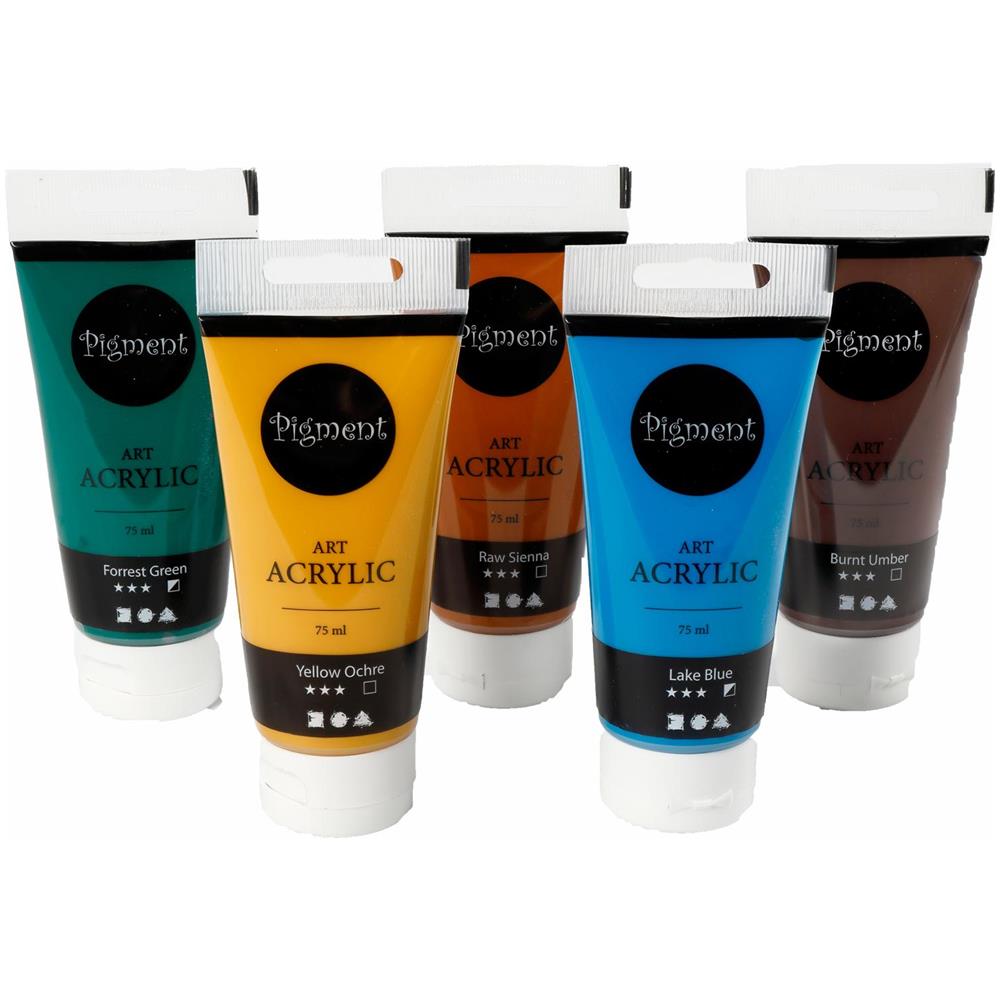 Pigment Art Colori Acrilici Misti Colori Naturali - Foto 1