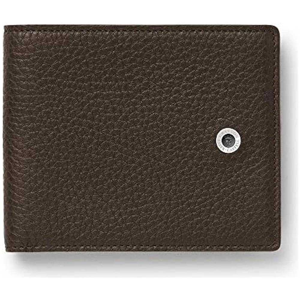 Graf By Faber Castell, Porta Carte Di Credito Con Fermasoldi, Modello Cashmere In Marrone Scuro - Foto 1