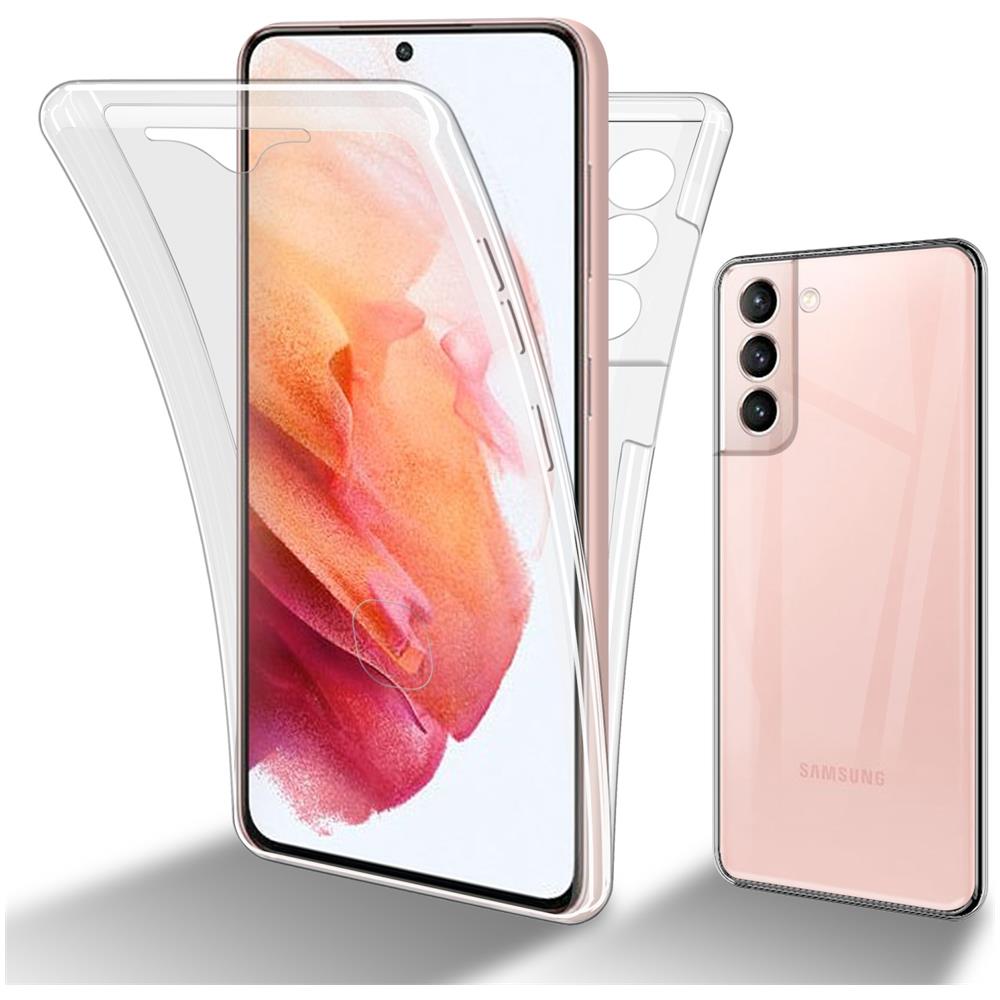Custodia Compatibile Con Samsung Galaxy S22 In Transparente - 360° Full Body Copertura Protettiva - Protezione Anteriore E Posteriore, Protezione A Tutto Tondo Con Protezione Del Display - Foto 1