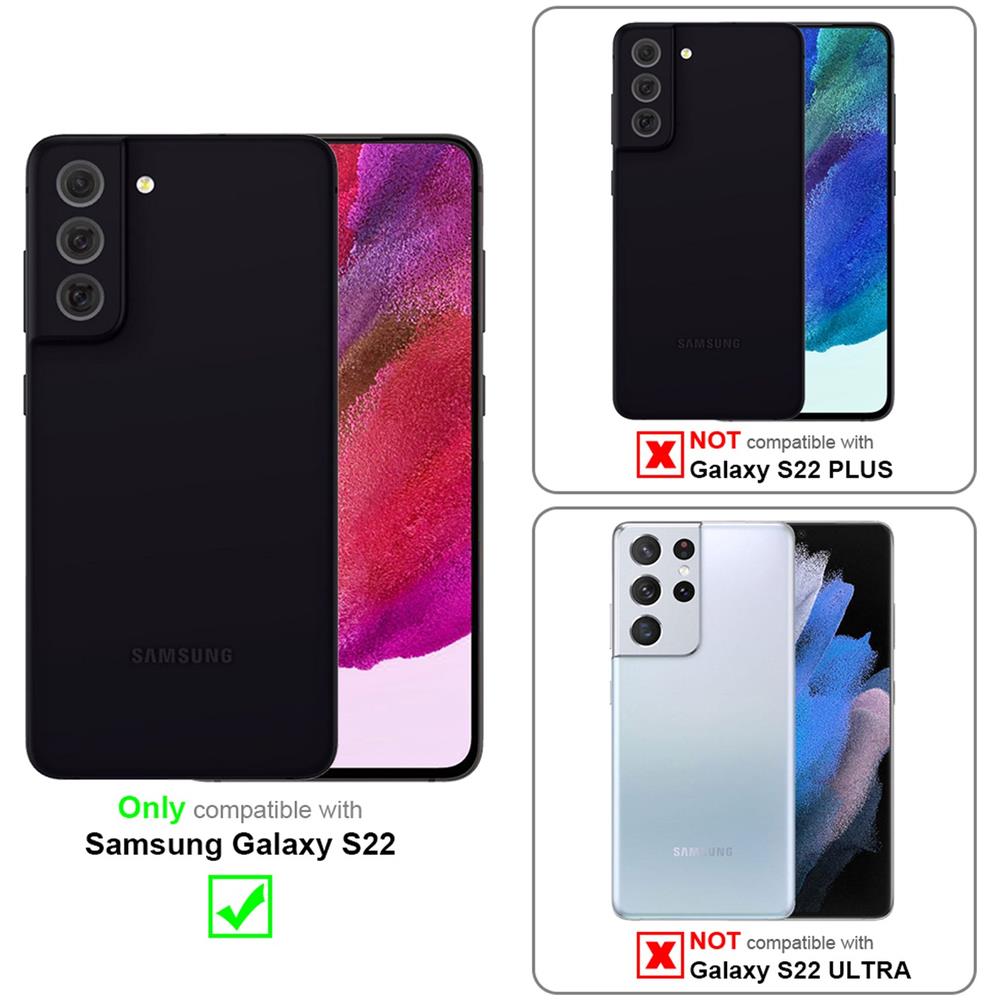 Custodia Compatibile Con Samsung Galaxy S22 In Transparente - 360° Full Body Copertura Protettiva - Protezione Anteriore E Posteriore, Protezione A Tutto Tondo Con Protezione Del Display - Foto 2