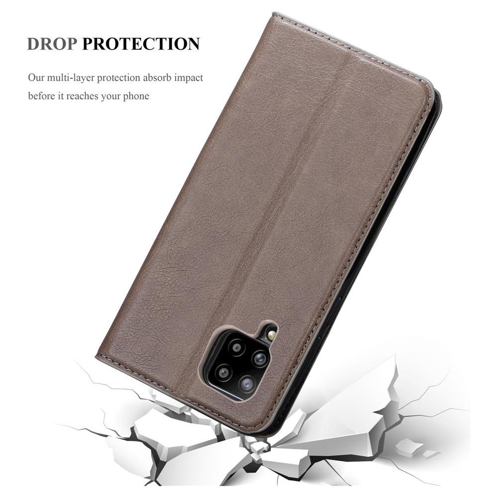 Custodia Compatibile Con Samsung Galaxy A42 In Bruno Caffè - Coperchio Protettiva Con Chiusura Magnetica, Funzione Stand E Tasca Per Le Carte - Foto 8