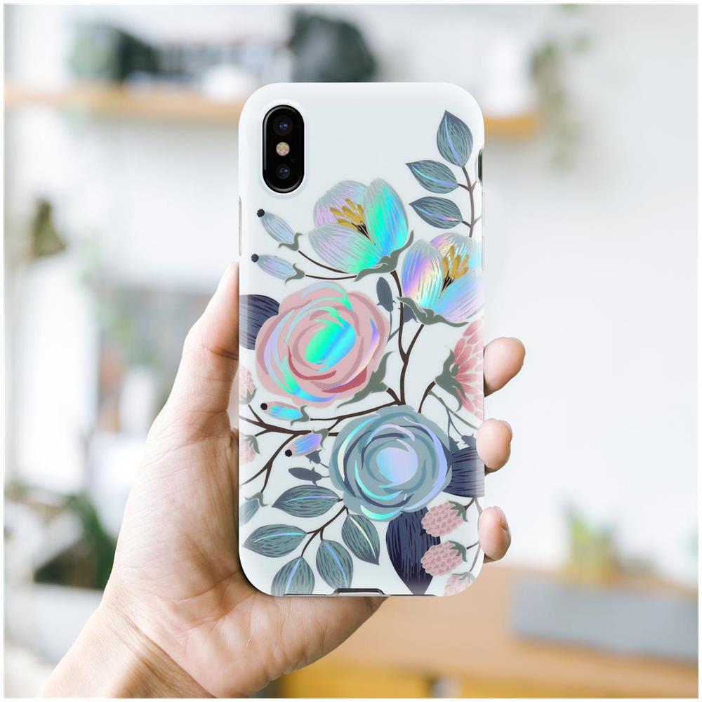 Cadorabo Custodia Compatibile Con Apple Iphone Xs Max Con Peonie Fiori - Coperchio Protettivo In Silicone Tpu Con Motivo Floreale - Foto 7