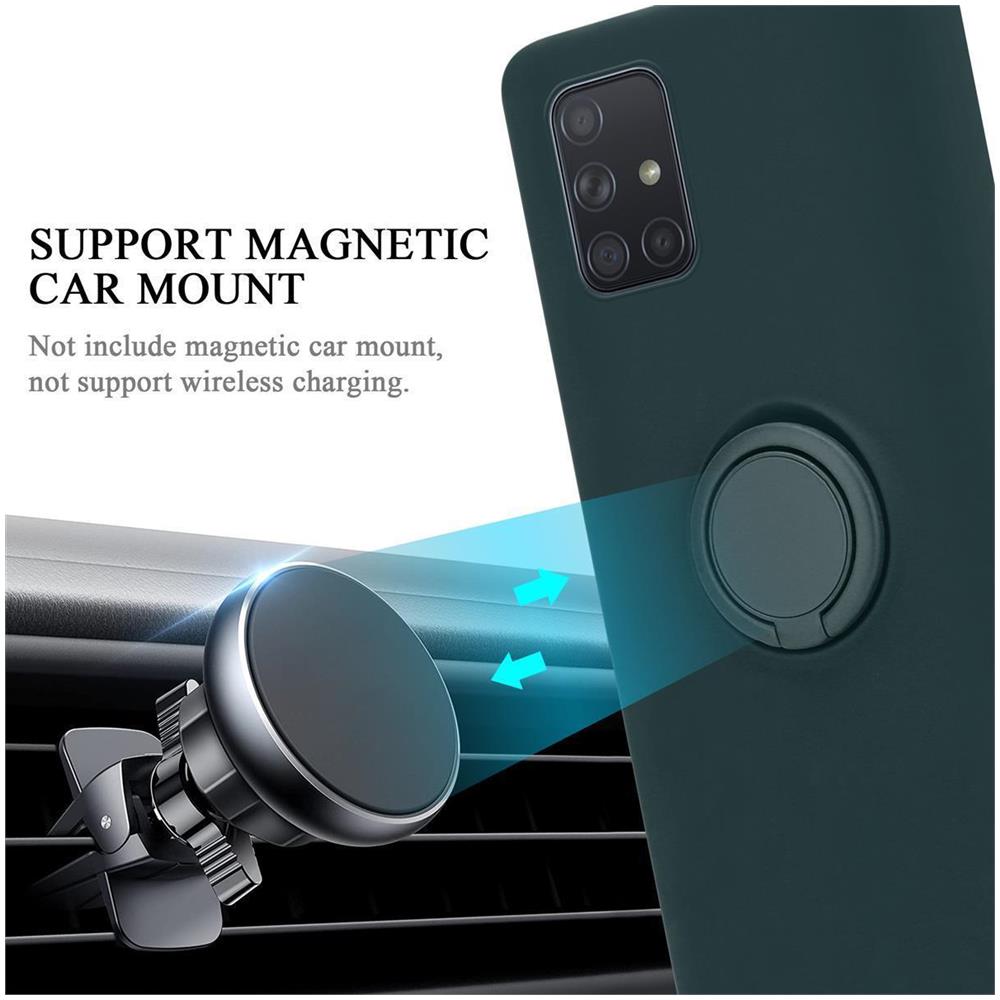Cadorabo Custodia Compatibile Con Samsung Galaxy A71 4g In Liquid Verde - Coperchio Protettivo In Silicone Tpu Flessibile Con Anello - Foto 8