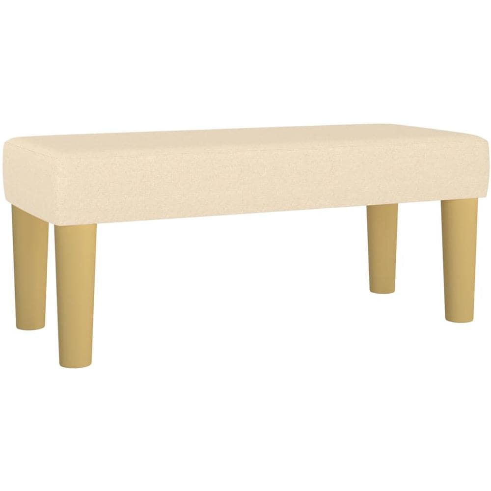 Panca Crema 70x30x30 Cm In Tessuto - Foto 2