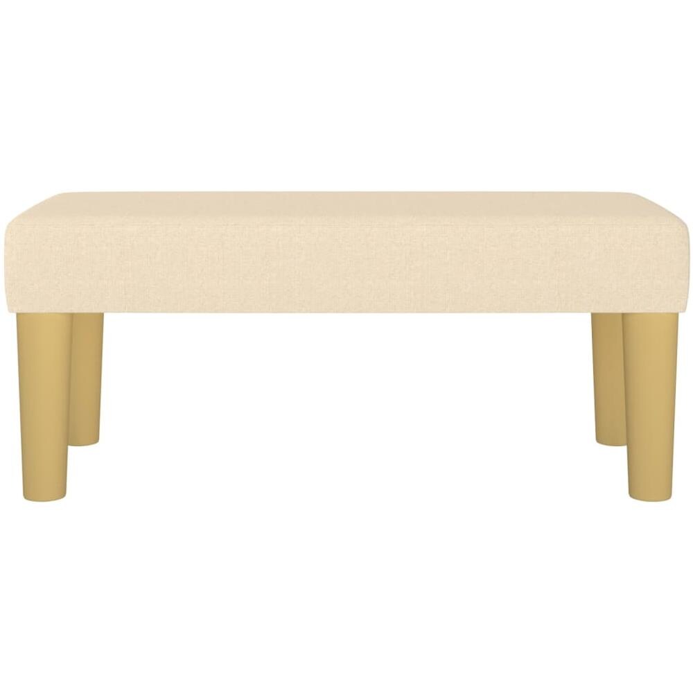 Panca Crema 70x30x30 Cm In Tessuto - Foto 3