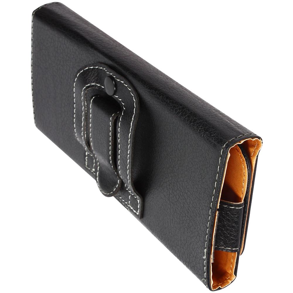 Custodia Cintura Per Smartphone 6,5"" Similpelle Copertina Magnetica Max Excell - Foto 2