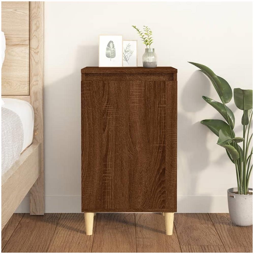 Comodino Rovere Marrone 40x35x70 Cm In Legno Multistrato - Foto 1