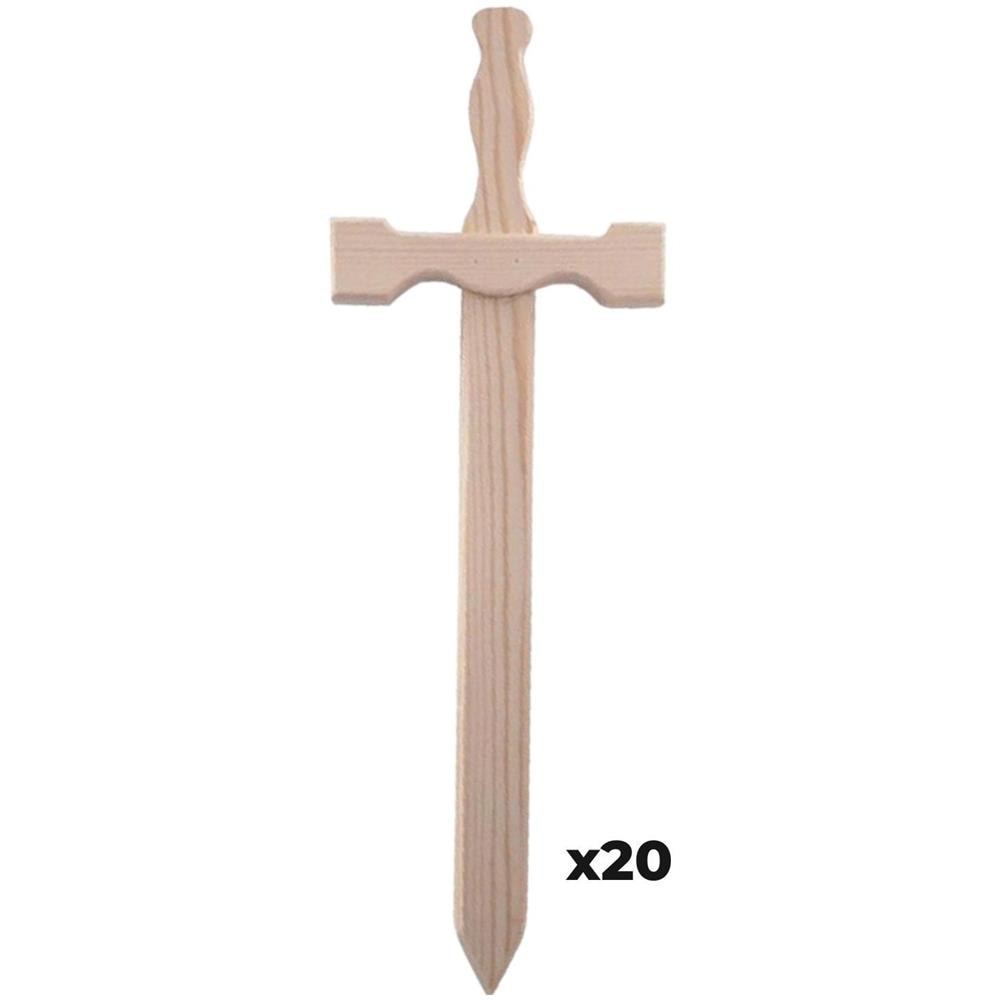 20 Spade Di Legno 39 X 13 Cm - Foto 1