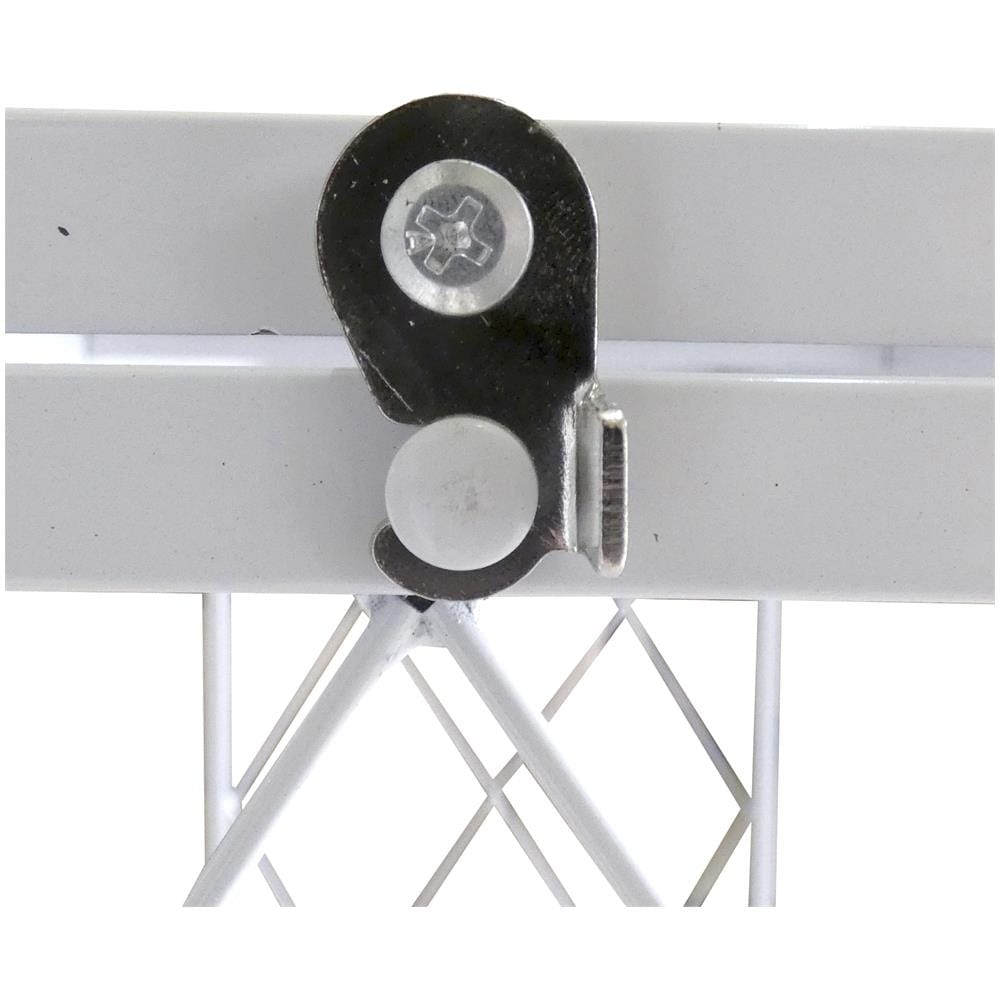 Home Scaffale Portaoggetti Multiuso Pieghevole Con Ruote 71x35x87 Cm Bianco - Foto 2