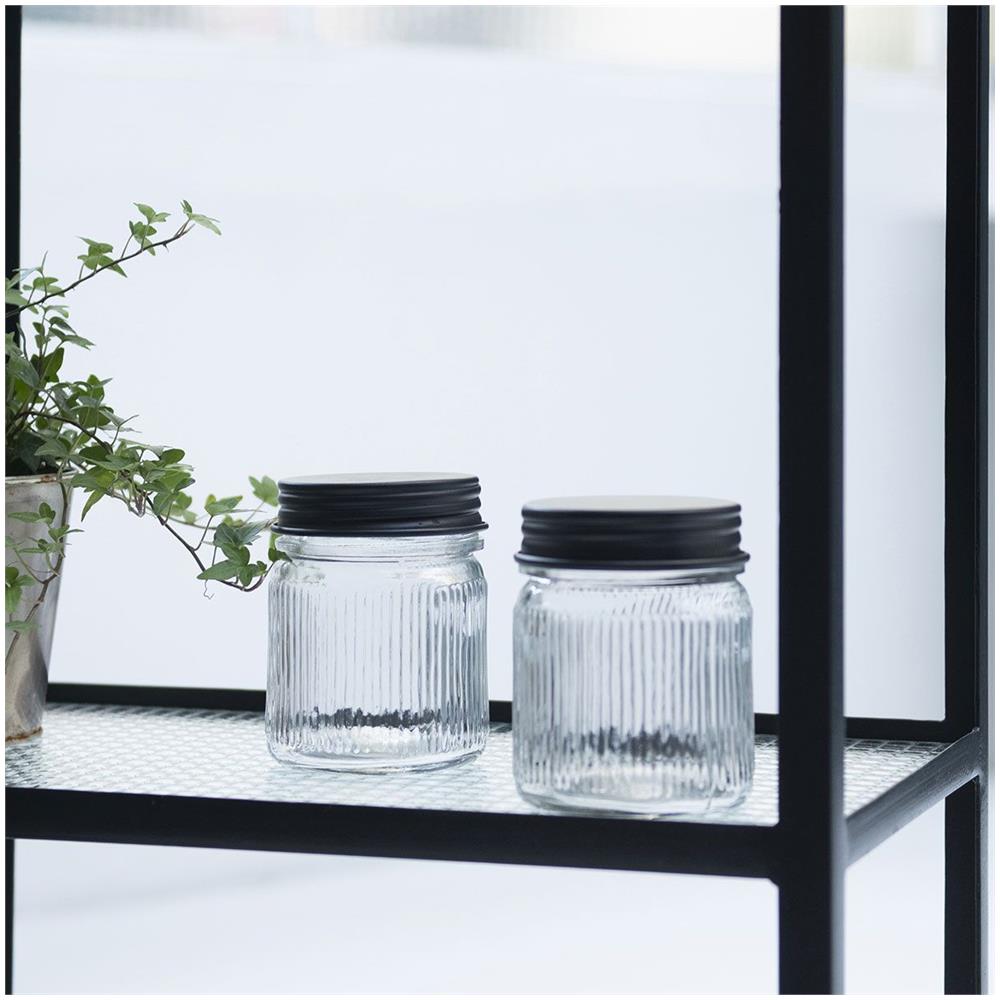 Set Di 2 Barattoli Di Vetro E Ottone - Foto 2