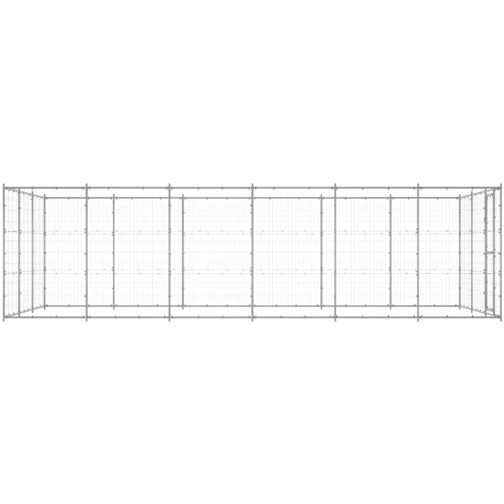 Gabbia Per Cani Da Esterno In Acciaio Zincato 21,78m - Foto 3