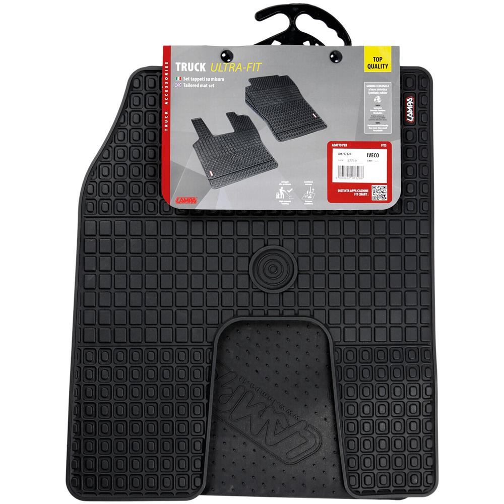 Coppia Tappeti Su Misura In Eco Gomma Per Camion - Compatibile Per Iveco S-way (10/19>) - Foto 2